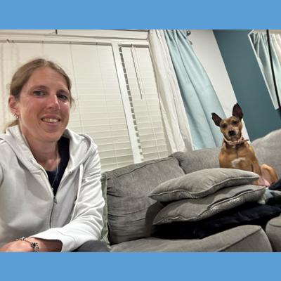 Selfie with Nelly the Dog