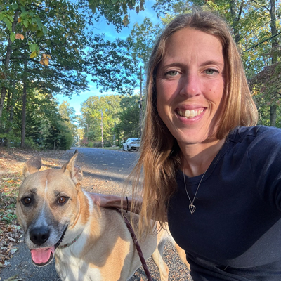 Selfie with Sadie the Dog