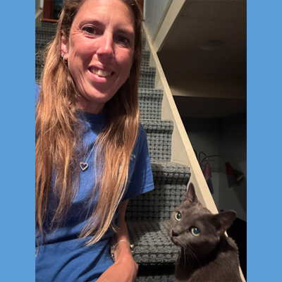 Selfie with Sophie the Cat