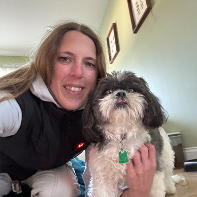 Selfie with Stella the Dog